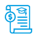 estudiantes iconos Pago certificado de estudio