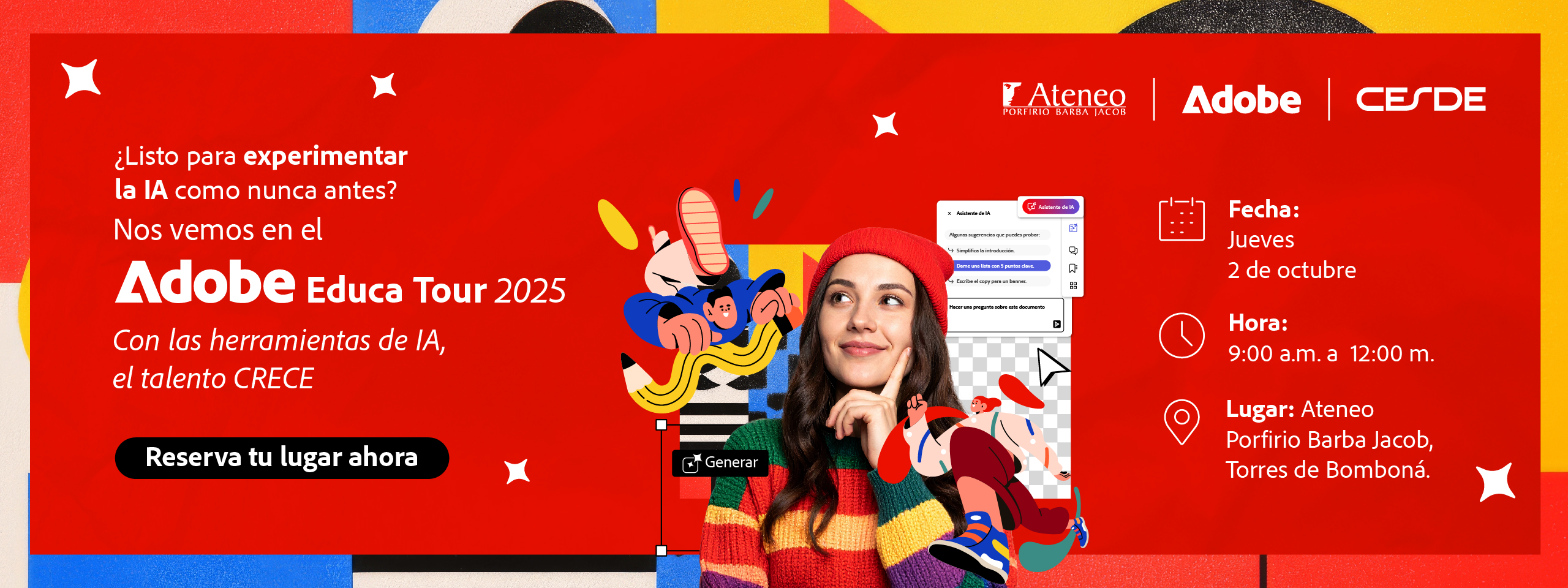Adobe Educa Tour Cesde Banner